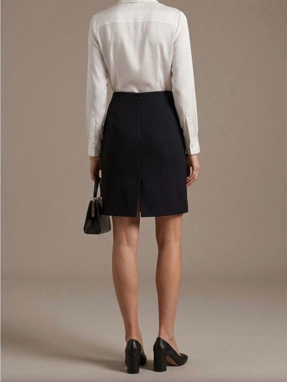 Vintage Holt Renfrew Wool Skirt - Picture 9 of 10